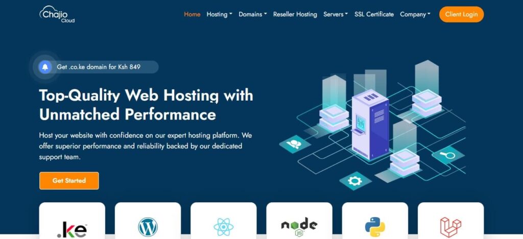 ChajioCloud Web Hosting in Kenya