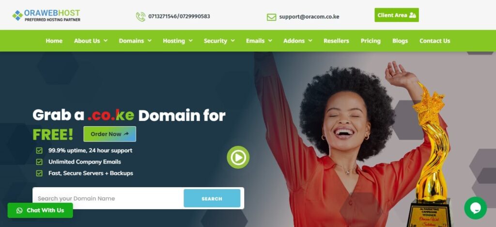 Orawebhost Web Hosting in Kenya