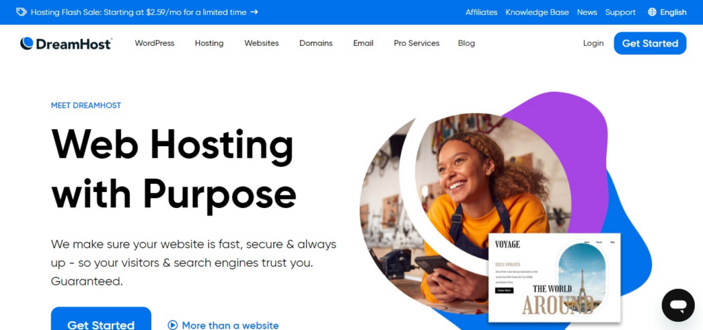 DreamHost Web Hosting For Nonprofits