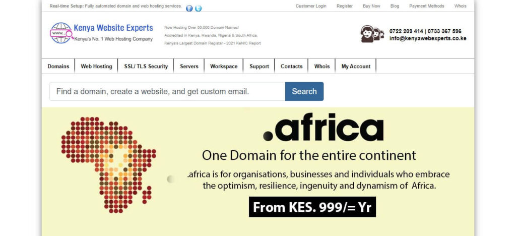 Kenya Website Experts Web Hosting in Kenya