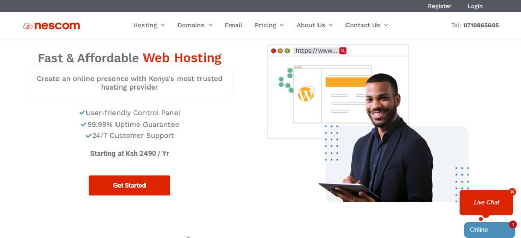 Nescom Kenya Web Hosting in Kenya